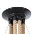 GLOBOSTAR® HELLET 01193 Vintage Κρεμαστό Φωτιστικό Οροφής με Ντουί 6 x E27 AC 220-240V IP20 - Μαύρο & Πράσινο - Μ72 x Π72 x Υ80cm - ledmania.gr