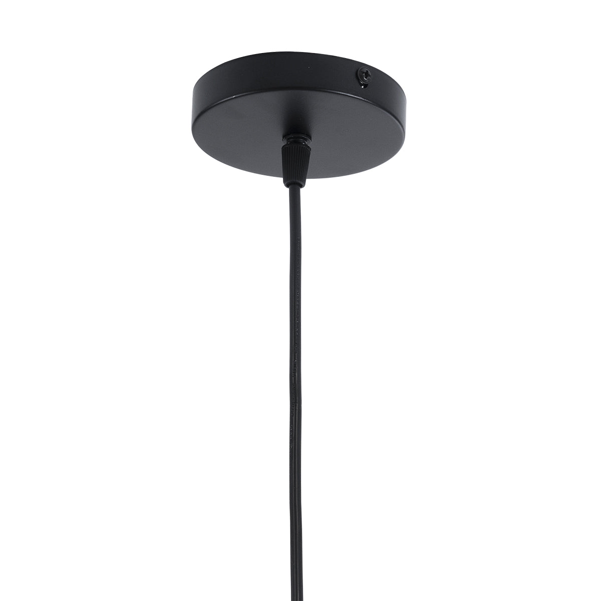 GLOBOSTAR® LILY 01198 Μοντέρνο Κρεμαστό Φωτιστικό Οροφής με Ντουί 1 x E27 AC 220-240V IP20 - Μαύρο & Λευκό - Μ30 x Π30 x Υ50cm - ledmania.gr