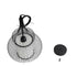 GLOBOSTAR® LILY 01199 Μοντέρνο Κρεμαστό Φωτιστικό Οροφής με Ντουί 1 x E27 AC 220-240V IP20 - Μαύρο & Λευκό - Μ31 x Π31 x Υ42cm - ledmania.gr