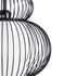GLOBOSTAR® LILY 01199 Μοντέρνο Κρεμαστό Φωτιστικό Οροφής με Ντουί 1 x E27 AC 220-240V IP20 - Μαύρο & Λευκό - Μ31 x Π31 x Υ42cm - ledmania.gr
