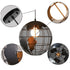 GLOBOSTAR® EARTH 01205 Vintage Κρεμαστό Φωτιστικό Οροφής με Ντουί 1 x E27 AC 220-240V IP20 - Μαύρο - Μ30 x Π30 x Υ30cm - ledmania.gr