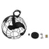 GLOBOSTAR® EARTH 01205 Vintage Κρεμαστό Φωτιστικό Οροφής με Ντουί 1 x E27 AC 220-240V IP20 - Μαύρο - Μ30 x Π30 x Υ30cm - ledmania.gr