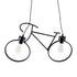 GLOBOSTAR® BIKE 01213 Vintage Κρεμαστό Φωτιστικό Οροφής με Ντουί 2 x E27 AC 220-240V IP20 - Μαύρο - Μ67 x Π3.5 x Υ41cm