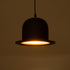 GloboStar® CHARLO 01214 Vintage Κρεμαστό Φωτιστικό Καμπάνα Μονόφωτο 1 x E27 IP20 Μαύρο & Χρυσό Μέταλλο - Μ26 x Π26 x Υ16cm - ledmania.gr