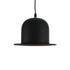 GloboStar® CHARLO 01214 Vintage Κρεμαστό Φωτιστικό Καμπάνα Μονόφωτο 1 x E27 IP20 Μαύρο & Χρυσό Μέταλλο - Μ26 x Π26 x Υ16cm - ledmania.gr