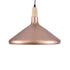 GloboStar® FERCLA 01223 Μοντέρνο Κρεμαστό Φωτιστικό Καμπάνα Μονόφωτο 1 x E27 IP20 Χάλκινο & Λευκό Μέταλλο - Μ40 x Π40 x Υ30cm - ledmania.gr
