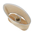 GloboStar® CHIARA 01241 Κλασικό Επιτραπέζιο Φωτιστικό Πορτατίφ Μονόφωτο 1 x E27 Ξύλινο με Μπέζ Καπέλο Μ25 x Π12 x Υ26cm - ledmania.gr
