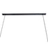 GLOBOSTAR® ALFREDA 01242 Μοντέρνο Κρεμαστό Φωτιστικό Οροφής με Ντουί 10 x E27 AC 220-240V IP20 - Μαύρο - Μ140 x Π18 x Υ7cm