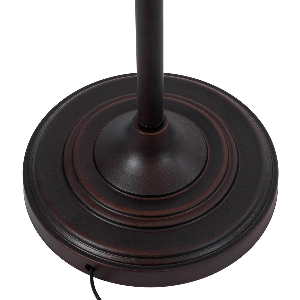 GloboStar® SILENE 01243 Vintage Επιδαπέδιο Φωτιστικό Μονόφωτο 1 x E27 IP20 Μαύρο & Χρυσό Μέταλλο - Μ30 x Π30 x Υ194cm - ledmania.gr