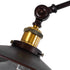 GloboStar® SILENE 01243 Vintage Επιδαπέδιο Φωτιστικό Μονόφωτο 1 x E27 IP20 Μαύρο & Χρυσό Μέταλλο - Μ30 x Π30 x Υ194cm - ledmania.gr