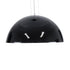 GloboStar® SERENIA 01270 Μοντέρνο Κρεμαστό Φωτιστικό Καμπάνα Μονόφωτο 1 x E27 IP20 Μαύρο Μέταλλο με Λευκό Γύψο - Μ60 x Π60 x Υ30cm - ledmania.gr