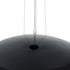 GloboStar® SERENIA 01270 Μοντέρνο Κρεμαστό Φωτιστικό Καμπάνα Μονόφωτο 1 x E27 IP20 Μαύρο Μέταλλο με Λευκό Γύψο - Μ60 x Π60 x Υ30cm - ledmania.gr