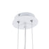 GLOBOSTAR® SERENIA 01271 Μοντέρνο Κρεμαστό Φωτιστικό Οροφής με Ντουί 1 x E27 AC 220-240V IP20 - Λευκό - Μ60 x Π60 x Υ30cm - ledmania.gr