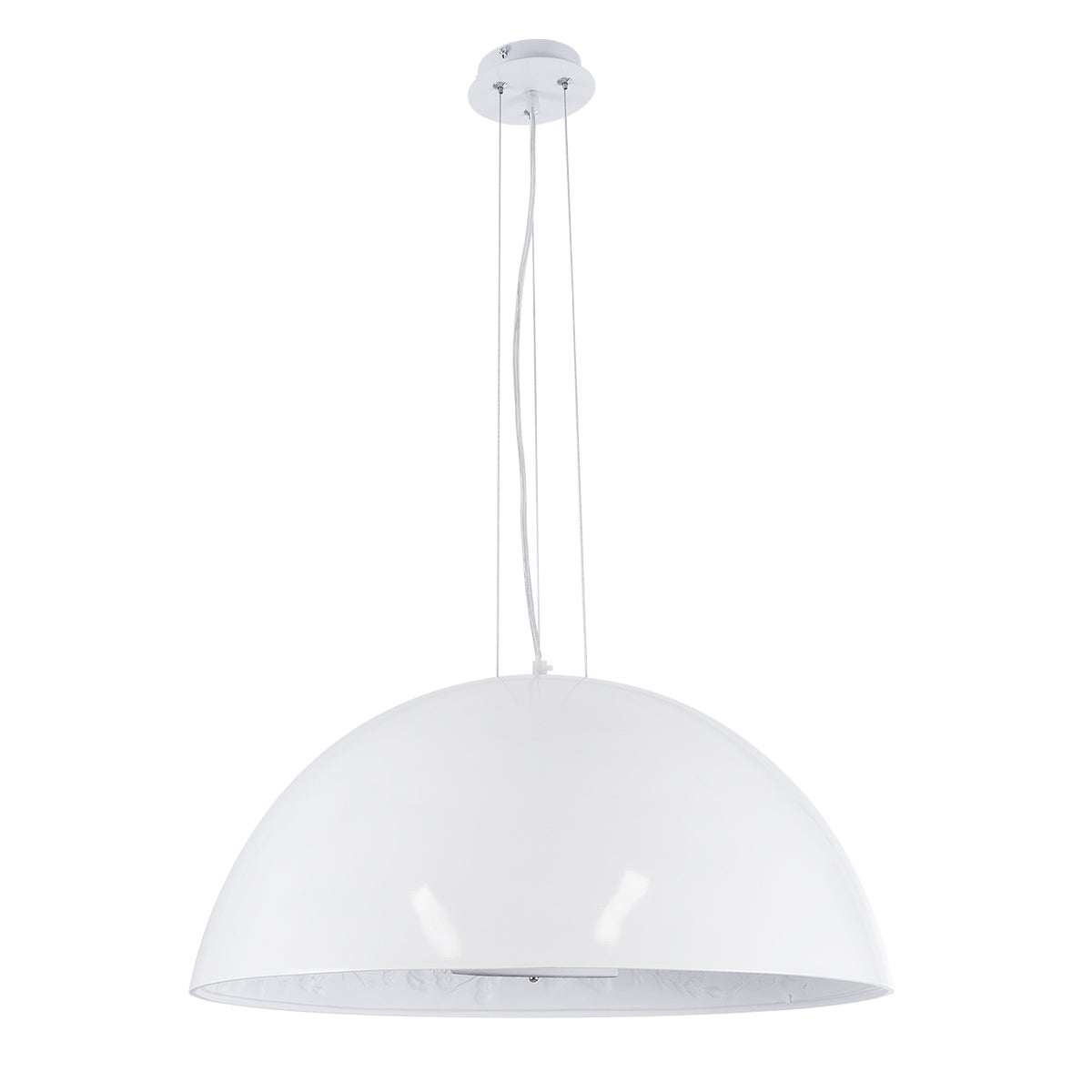 GLOBOSTAR® SERENIA 01271 Μοντέρνο Κρεμαστό Φωτιστικό Οροφής με Ντουί 1 x E27 AC 220-240V IP20 - Λευκό - Μ60 x Π60 x Υ30cm - ledmania.gr