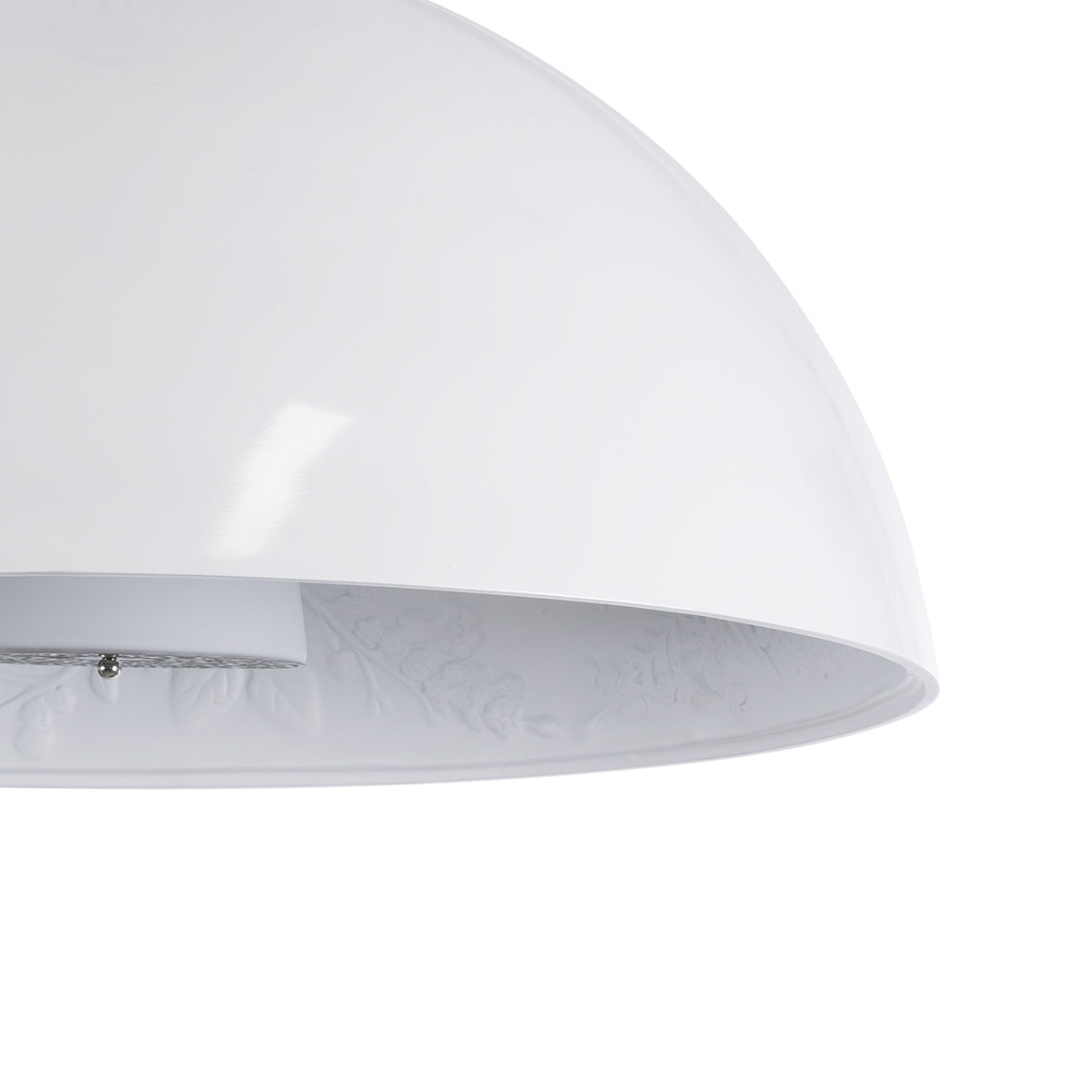 GLOBOSTAR® SERENIA 01271 Μοντέρνο Κρεμαστό Φωτιστικό Οροφής με Ντουί 1 x E27 AC 220-240V IP20 - Λευκό - Μ60 x Π60 x Υ30cm - ledmania.gr
