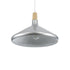 GloboStar® FELICITA 01276 Μοντέρνο Κρεμαστό Φωτιστικό Οροφής Μονόφωτο 1 x E27 AC220-240V IP20 - Φ40 x Υ30cm - Ασημί Μεταλλικό Καμπάνα - ledmania.gr
