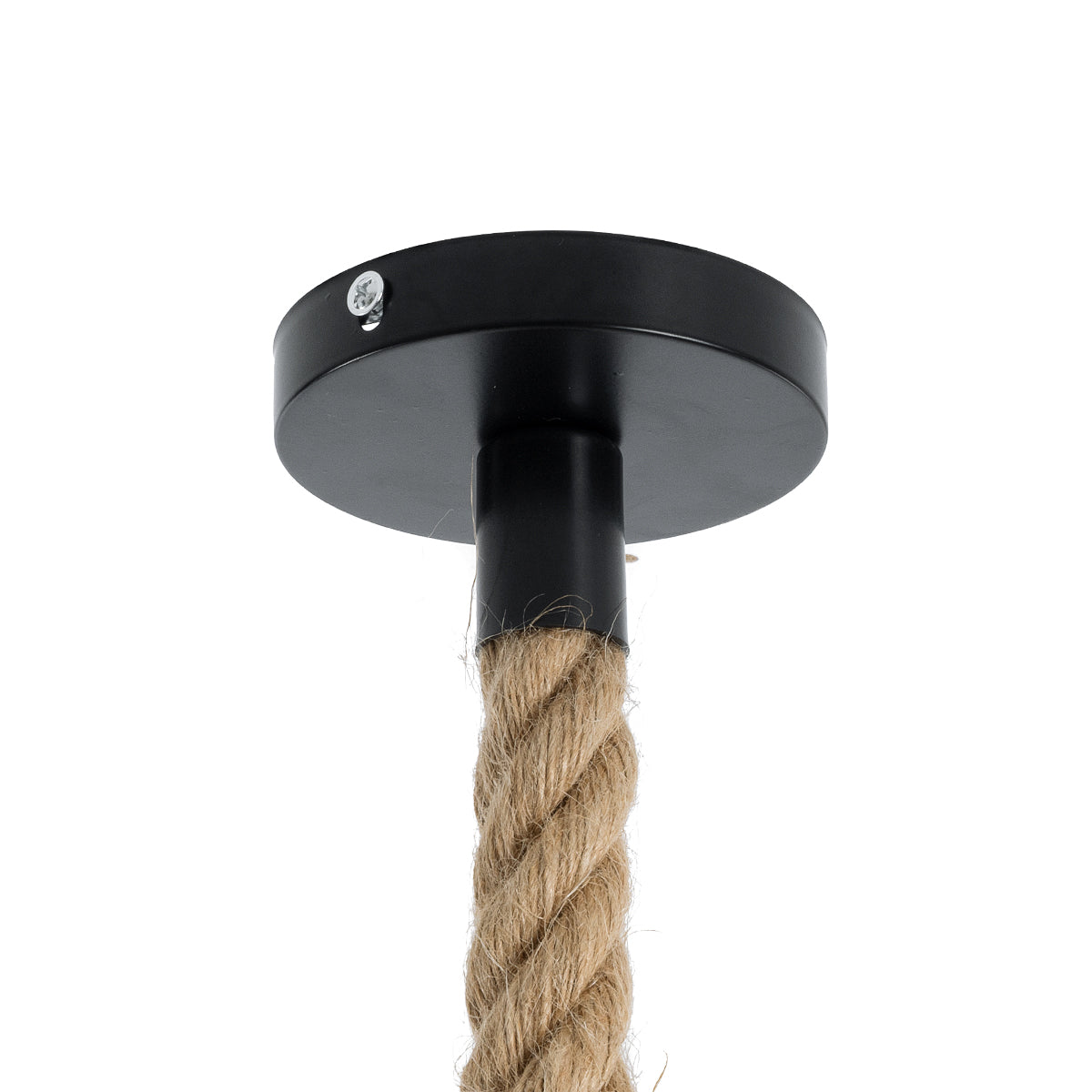 GLOBOSTAR® ROPE 01278 Boho Κρεμαστό Φωτιστικό Οροφής με Ντουί 1 x E27 AC 220-240V IP20 - Μπεζ - Μ10 x Π3.5 x Y100cm