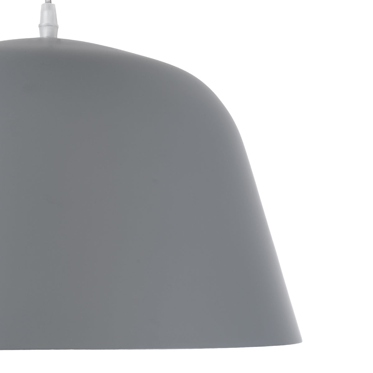 GLOBOSTAR® UPVALE 01282 Μοντέρνο Κρεμαστό Φωτιστικό Οροφής με Ντουί 1 x E27 AC 220-240V IP20 - Γκρι & Λευκό - Μ40 x Π40 x Υ24cm - ledmania.gr