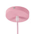 GloboStar® UPVALE 01284 Μοντέρνο Κρεμαστό Φωτιστικό Οροφής Μονόφωτο Ροζ Μεταλλικό Καμπάνα Φ40 x Y24cm - ledmania.gr