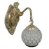 GloboStar® MERMAID 01317 Vintage Industrial Φωτιστικό Τοίχου Απλίκα Μονόφωτο Mπρούτζινο Μεταλλικό με Λευκό Ματ Γυαλί Φ12 x Μ28 x Π12.5 x Υ27cm - ledmania.gr