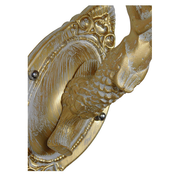 GloboStar® MERMAID 01317 Vintage Industrial Φωτιστικό Τοίχου Απλίκα Μονόφωτο Mπρούτζινο Μεταλλικό με Λευκό Ματ Γυαλί Φ12 x Μ28 x Π12.5 x Υ27cm - ledmania.gr