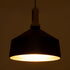 GLOBOSTAR® CALYPSO 01334-B Μοντέρνο Κρεμαστό Φωτιστικό Οροφής με Ντουί 1 x E27 AC 220-240V IP20 - Μαύρο & Μπρούτζινο - Μ36 x Π36 x Υ35cm