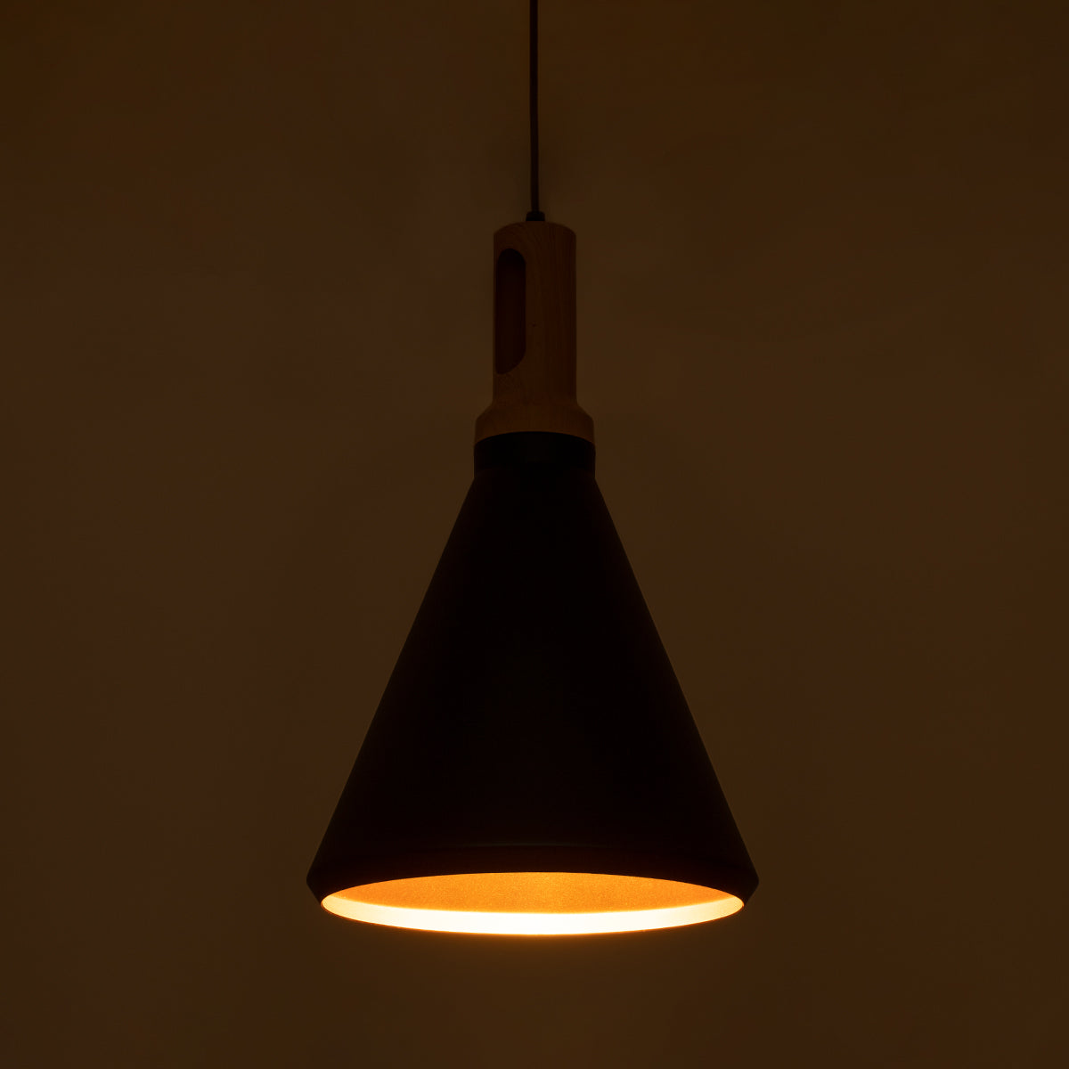 GLOBOSTAR® CALYPSO 01334 Μοντέρνο Κρεμαστό Φωτιστικό Οροφής με Ντουί 3 x E27 AC 220-240V IP20 - Μαύρο & Μπρούτζινο - Μ110 x Π110 x Υ35cm - Σετ 3 Τεμαχίων