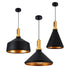 GLOBOSTAR® CALYPSO 01334 Μοντέρνο Κρεμαστό Φωτιστικό Οροφής με Ντουί 3 x E27 AC 220-240V IP20 - Μαύρο & Μπρούτζινο - Μ110 x Π110 x Υ35cm - Σετ 3 Τεμαχίων