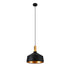 GLOBOSTAR® CALYPSO 01334-B Μοντέρνο Κρεμαστό Φωτιστικό Οροφής με Ντουί 1 x E27 AC 220-240V IP20 - Μαύρο & Μπρούτζινο - Μ36 x Π36 x Υ35cm