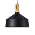 GLOBOSTAR® CALYPSO 01334-B Μοντέρνο Κρεμαστό Φωτιστικό Οροφής με Ντουί 1 x E27 AC 220-240V IP20 - Μαύρο & Μπρούτζινο - Μ36 x Π36 x Υ35cm