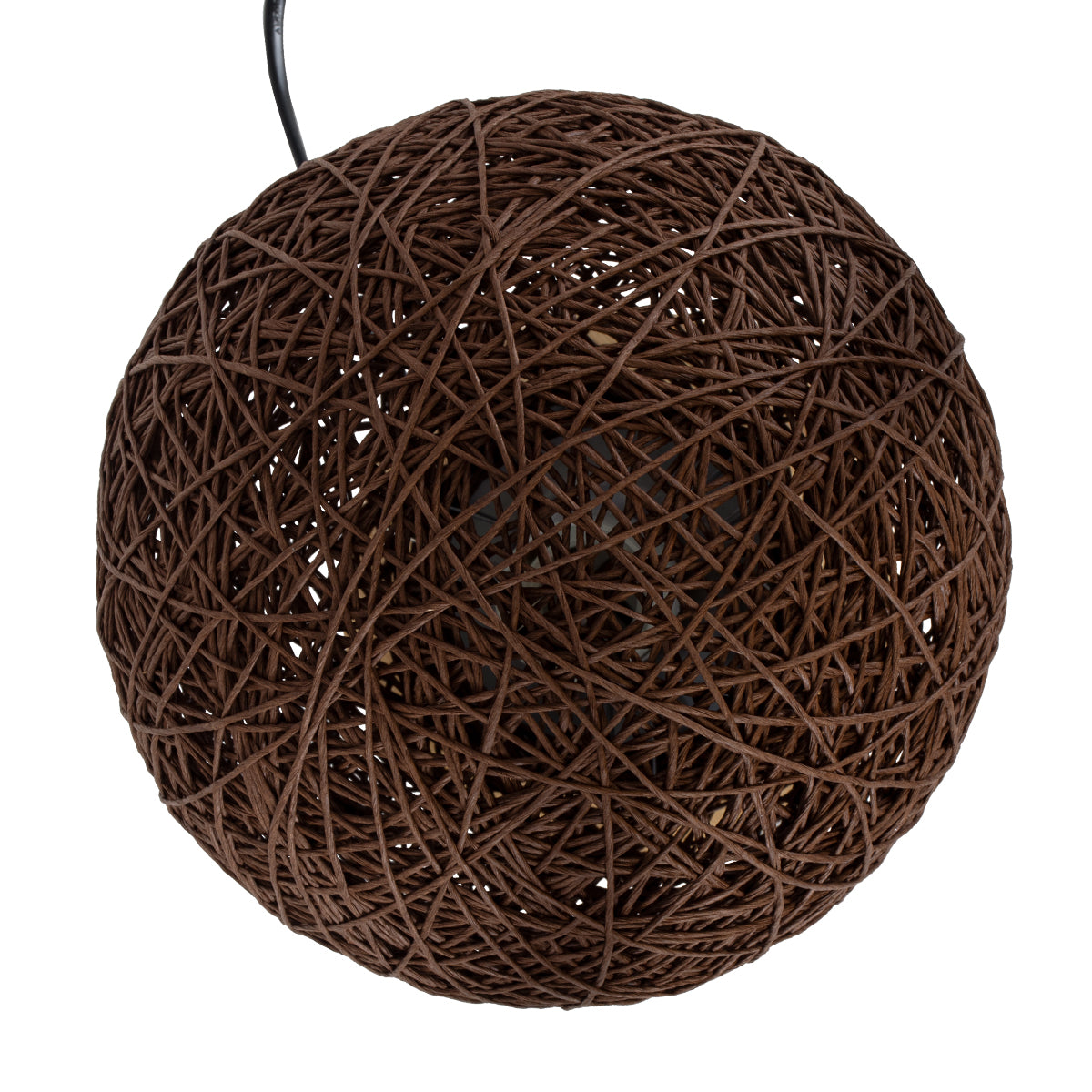 GLOBOSTAR® OCEANA 01337 Boho Επιτραπέζιο Φωτιστικό Πορτατίφ με Ντουί 1 x E27 AC 220-240V IP20 - Καφέ & Μπεζ - M20 x Π20 x Υ22cm - ledmania.gr