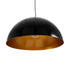 GLOBOSTAR® DIADEMA 01342 Μοντέρνο Κρεμαστό Φωτιστικό Οροφής με Ντουί 1 x E27 AC 220-240V IP20 - Μαύρο & Χρυσό - Μ60 x Π60 x Υ30cm