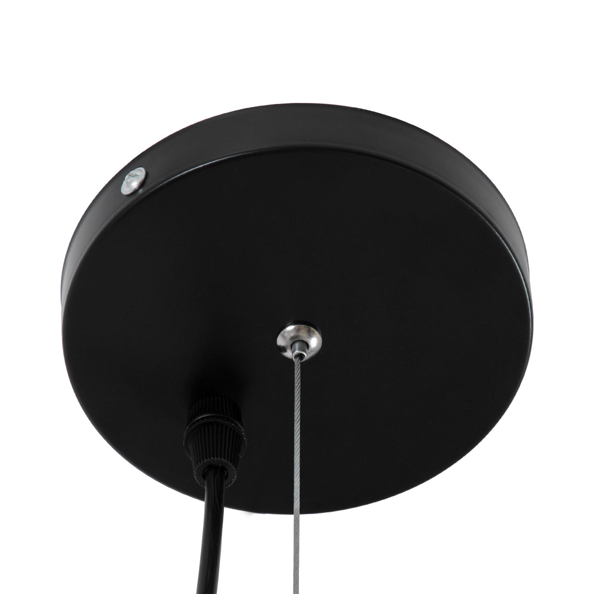 GLOBOSTAR® DIADEMA 01342 Μοντέρνο Κρεμαστό Φωτιστικό Οροφής με Ντουί 1 x E27 AC 220-240V IP20 - Μαύρο & Χρυσό - Μ60 x Π60 x Υ30cm