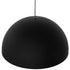 GloboStar® MEDEA 01344 Μοντέρνο Κρεμαστό Φωτιστικό Οροφής Μονόφωτο Μαύρο - Χρυσό Μεταλλικό Καμπάνα Φ60 x Υ30cm - ledmania.gr