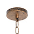 GloboStar® FERULE 01380 Vintage Industrial Κρεμαστό Φωτιστικό Οροφής Πολύφωτο 10 x E27 Μπρούτζινο Μεταλλικό με Μπεζ Σχοινί Μ150 x Π4 x Y62.5cm - ledmania.gr