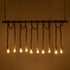 GloboStar® FERULE 01380 Vintage Industrial Κρεμαστό Φωτιστικό Οροφής Πολύφωτο 10 x E27 Μπρούτζινο Μεταλλικό με Μπεζ Σχοινί Μ150 x Π4 x Y62.5cm - ledmania.gr