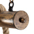 GloboStar® FERULE 01380 Vintage Industrial Κρεμαστό Φωτιστικό Οροφής Πολύφωτο 10 x E27 Μπρούτζινο Μεταλλικό με Μπεζ Σχοινί Μ150 x Π4 x Y62.5cm - ledmania.gr