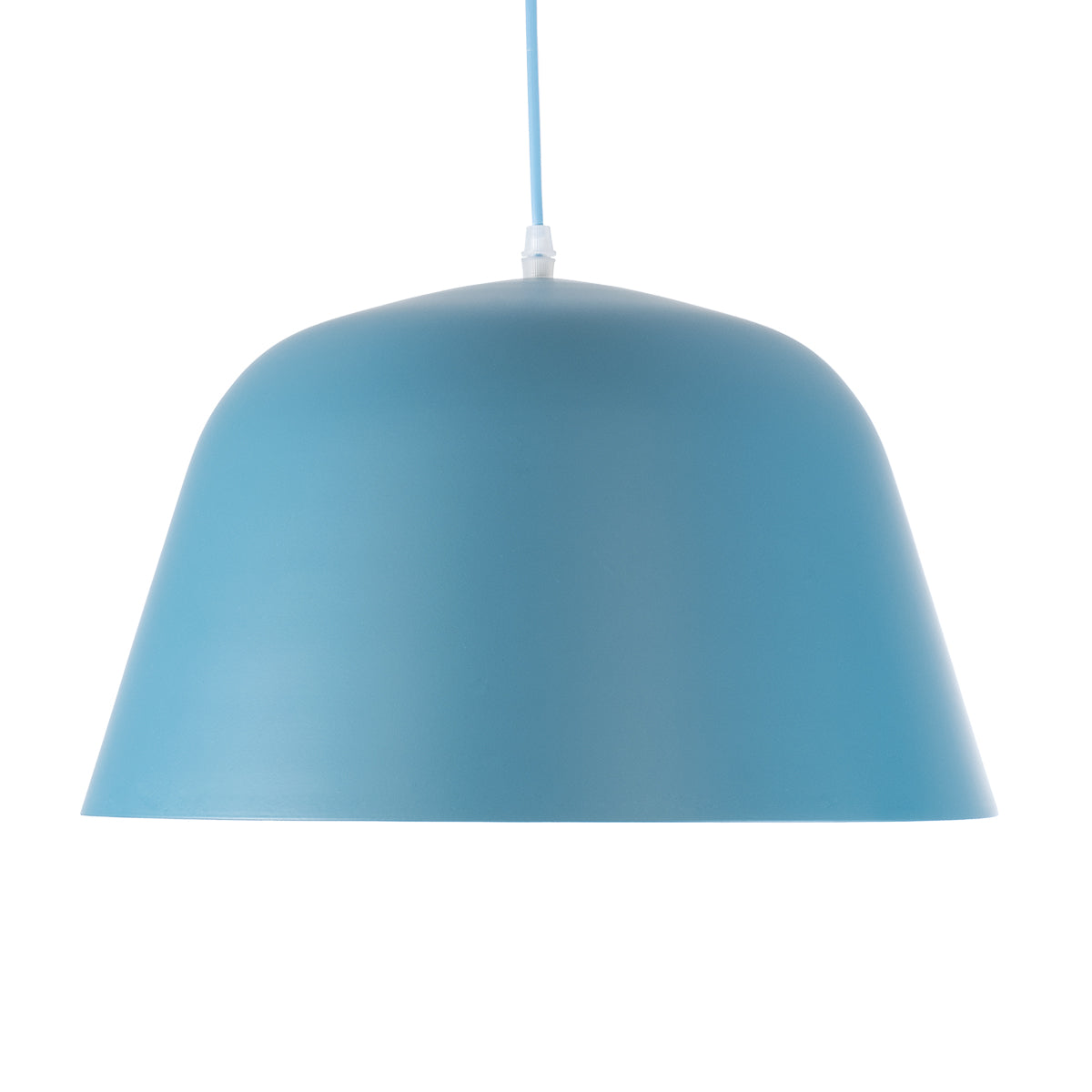 GLOBOSTAR® UPVALE 01286 Μοντέρνο Κρεμαστό Φωτιστικό Οροφής με Ντουί 1 x E27 AC 220-240V IP20 - Γαλάζιο & Λευκό - Μ40 x Π40 x Υ24cm