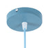 GLOBOSTAR® UPVALE 01286 Μοντέρνο Κρεμαστό Φωτιστικό Οροφής με Ντουί 1 x E27 AC 220-240V IP20 - Γαλάζιο & Λευκό - Μ40 x Π40 x Υ24cm