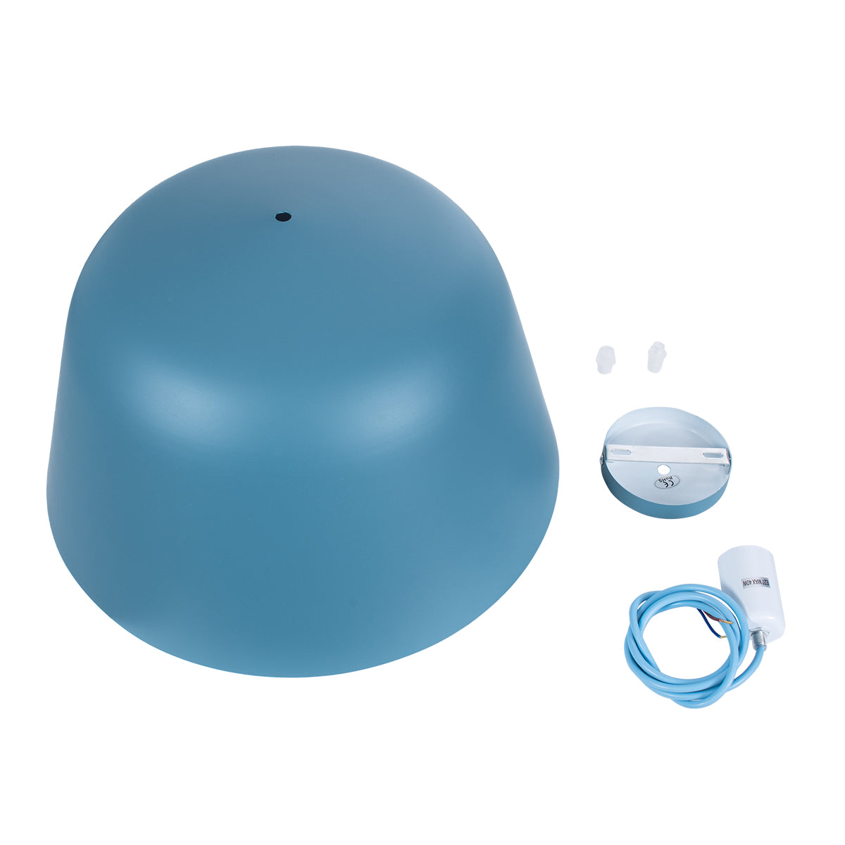 GLOBOSTAR® UPVALE 01286 Μοντέρνο Κρεμαστό Φωτιστικό Οροφής με Ντουί 1 x E27 AC 220-240V IP20 - Γαλάζιο & Λευκό - Μ40 x Π40 x Υ24cm