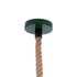 GLOBOSTAR® CRANE 01408 Vintage Κρεμαστό Φωτιστικό Οροφής με Ντουί 1 x E27 AC 220-240V IP20 - Πράσινο & Μπεζ - Μ36 x Π36 x Y31cm
