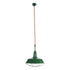 GLOBOSTAR® CRANE 01408 Vintage Κρεμαστό Φωτιστικό Οροφής με Ντουί 1 x E27 AC 220-240V IP20 - Πράσινο & Μπεζ - Μ36 x Π36 x Y31cm