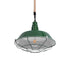 GLOBOSTAR® CRANE 01408 Vintage Κρεμαστό Φωτιστικό Οροφής με Ντουί 1 x E27 AC 220-240V IP20 - Πράσινο & Μπεζ - Μ36 x Π36 x Y31cm