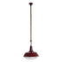 GLOBOSTAR® CRANE 01410 Vintage Κρεμαστό Φωτιστικό Οροφής με Ντουί 1 x E27 AC 220-240V IP20 - Κόκκινο & Μπεζ - Μ36 x Π36 x Υ31cm
