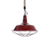 GLOBOSTAR® CRANE 01410 Vintage Κρεμαστό Φωτιστικό Οροφής με Ντουί 1 x E27 AC 220-240V IP20 - Κόκκινο & Μπεζ - Μ36 x Π36 x Υ31cm