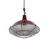 GLOBOSTAR® CRANE 01410 Vintage Κρεμαστό Φωτιστικό Οροφής με Ντουί 1 x E27 AC 220-240V IP20 - Κόκκινο & Μπεζ - Μ36 x Π36 x Υ31cm