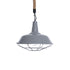 GLOBOSTAR® CRANE 01411 Vintage Κρεμαστό Φωτιστικό Οροφής με Ντουί 1 x E27 AC 220-240V IP20 - Γκρι & Μπεζ - Μ36 x Π36 x Y31cm