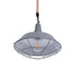GLOBOSTAR® CRANE 01411 Vintage Κρεμαστό Φωτιστικό Οροφής με Ντουί 1 x E27 AC 220-240V IP20 - Γκρι & Μπεζ - Μ36 x Π36 x Y31cm