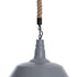 GLOBOSTAR® CRANE 01411 Vintage Κρεμαστό Φωτιστικό Οροφής με Ντουί 1 x E27 AC 220-240V IP20 - Γκρι & Μπεζ - Μ36 x Π36 x Y31cm