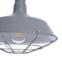 GLOBOSTAR® CRANE 01411 Vintage Κρεμαστό Φωτιστικό Οροφής με Ντουί 1 x E27 AC 220-240V IP20 - Γκρι & Μπεζ - Μ36 x Π36 x Y31cm